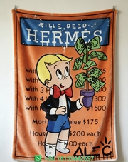 Hermes Throw Blankets